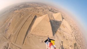Wingsuit Flying Super Close To The Pyramids Of Giza