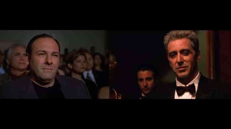 The Sopranos and The Godfather references Tony and Michael