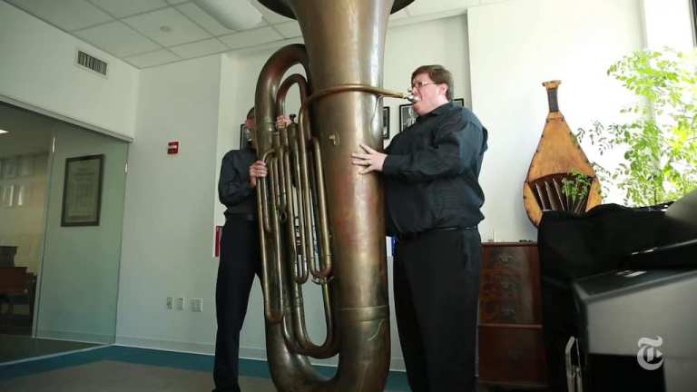 Playing a Titanic Tuba