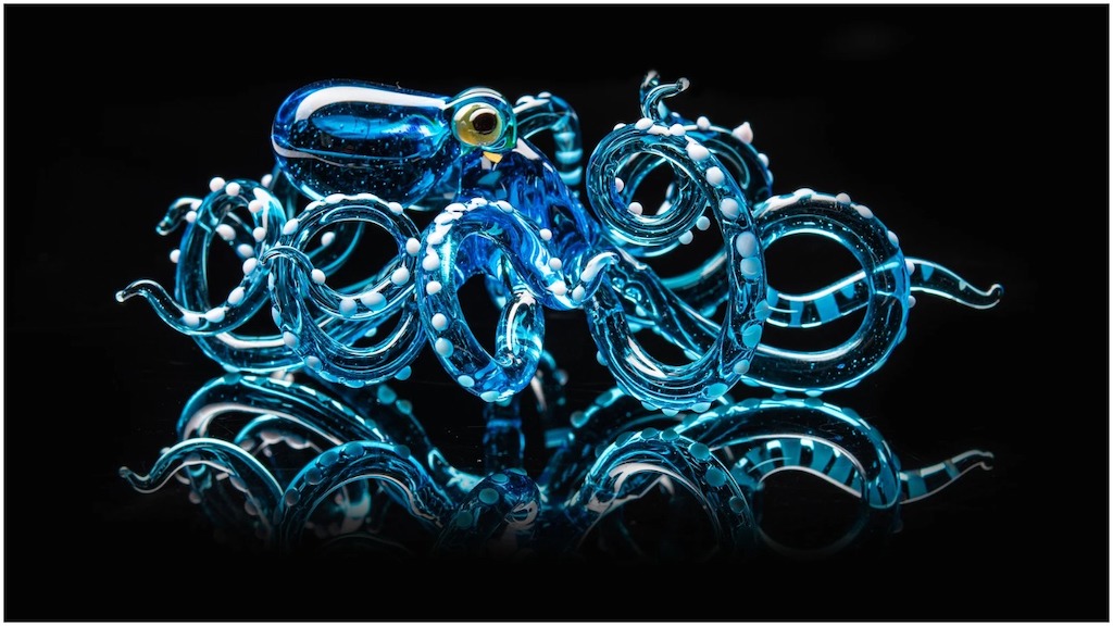Handblown Glass Octopus