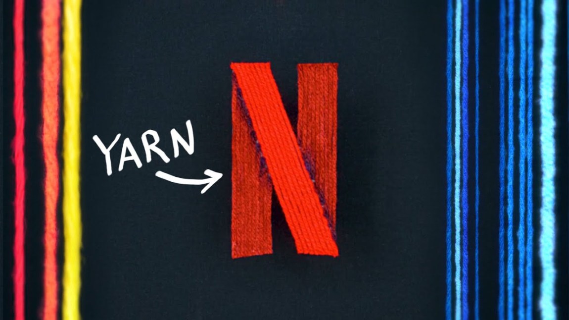 Netflix Logo With Yarn