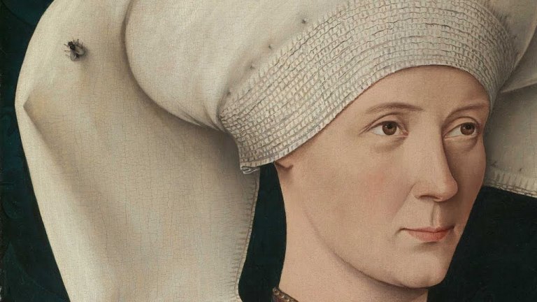 Portrait of German Noblewoman With Fly on Head