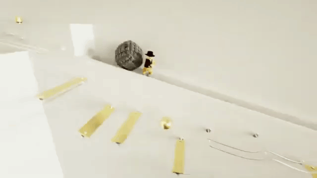 Rube Goldberg LEGO Indiana Jones Rollercoaster