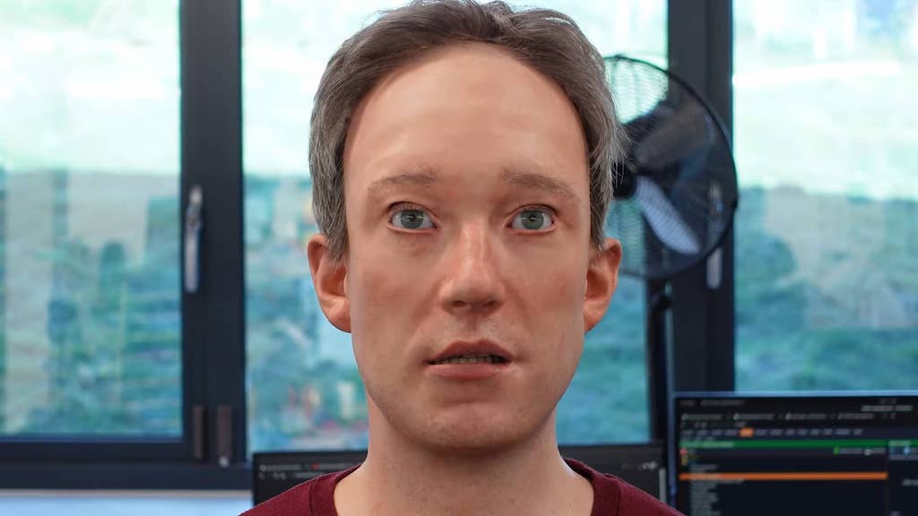 Tom Scott Meets a Humanoid Robot Double Made of Himself That Does  Advertisements in His Place