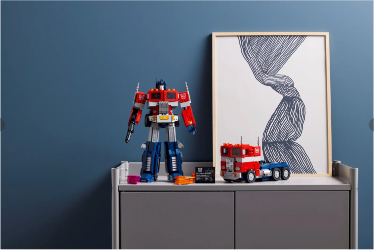 LEGO Optimus Prime on Table