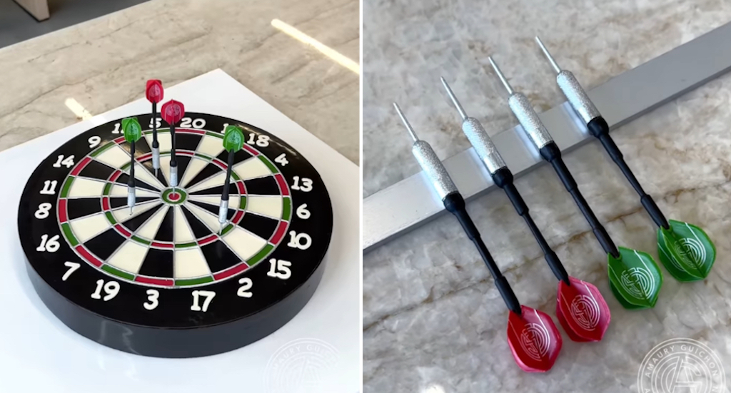 Dartboard Made Out of Cake