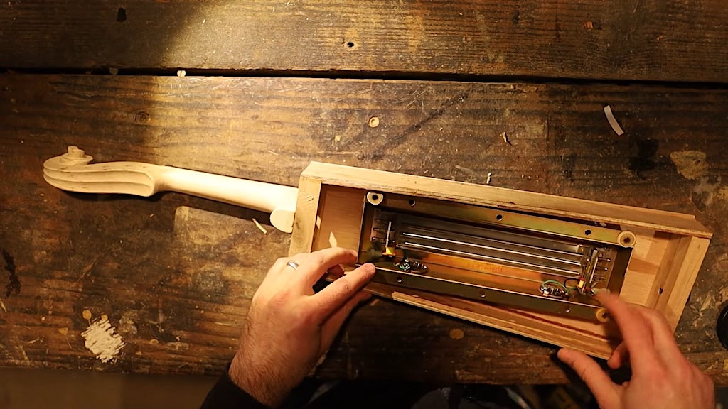 Composer Builds Violin With a Broken Spring Reverb Tank From an Old Fender Amplifier