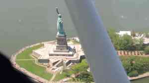 Statue of Liberty by Plane