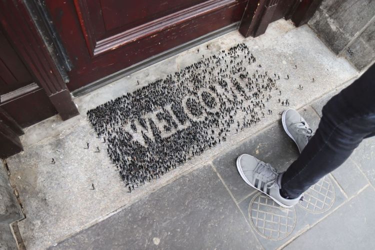 Welcome Pejac Doormat