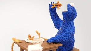 Cookie Monster Eating Gingerbread Men