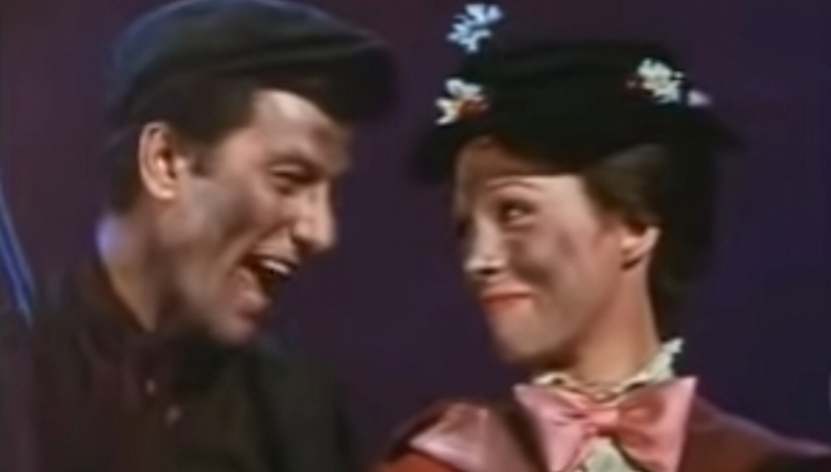 Dick Van Dyke and Julie Andrews Trade Lip-Synched Vocals In Rare Outtake  From 'Mary Poppins'