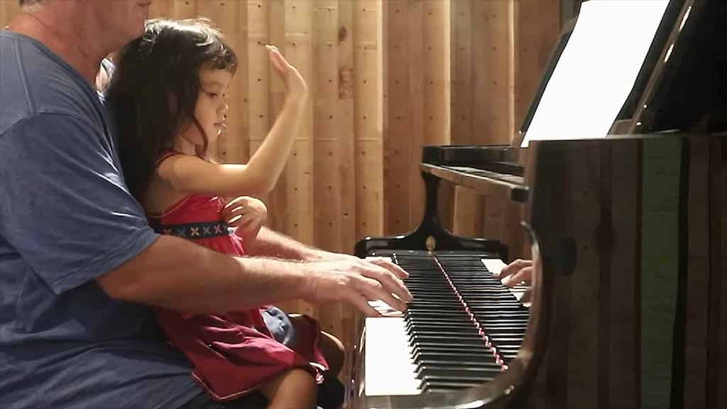 Daddy Daughter Moon River Over Seven Years