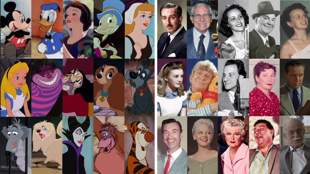 Disney Voice Actors Side by Side