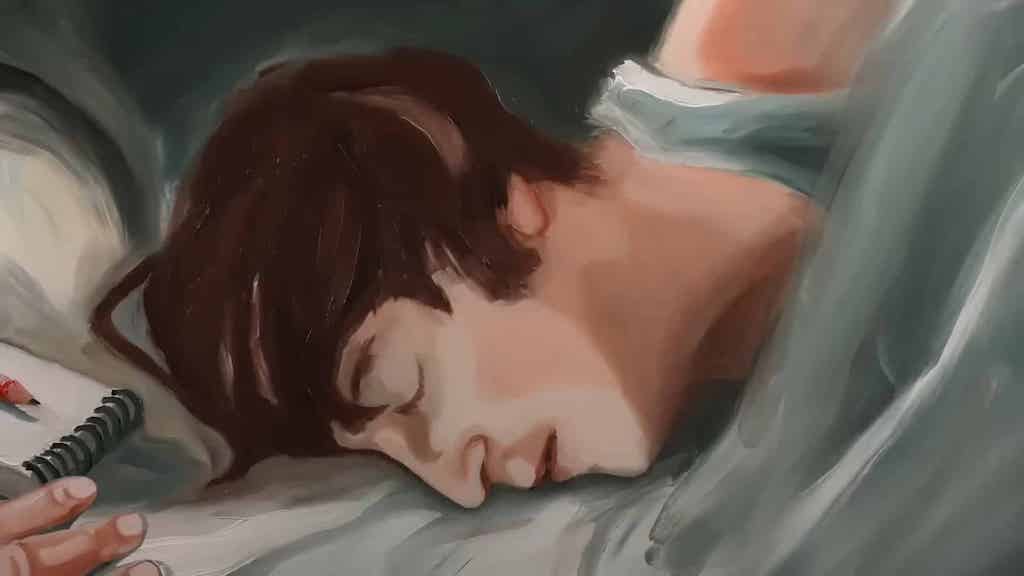 The Beatles Im Only Sleeping Oil Paint Animation