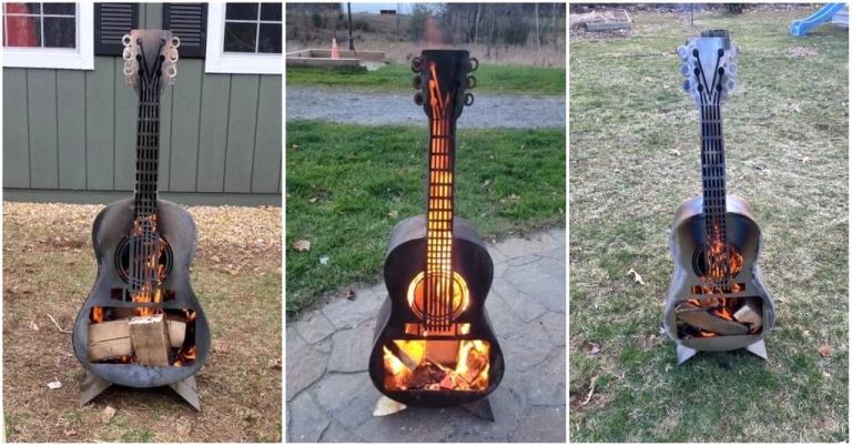 Guitar Fire Pit