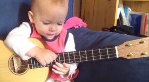 Baby Plays Guitar Like Rock Star