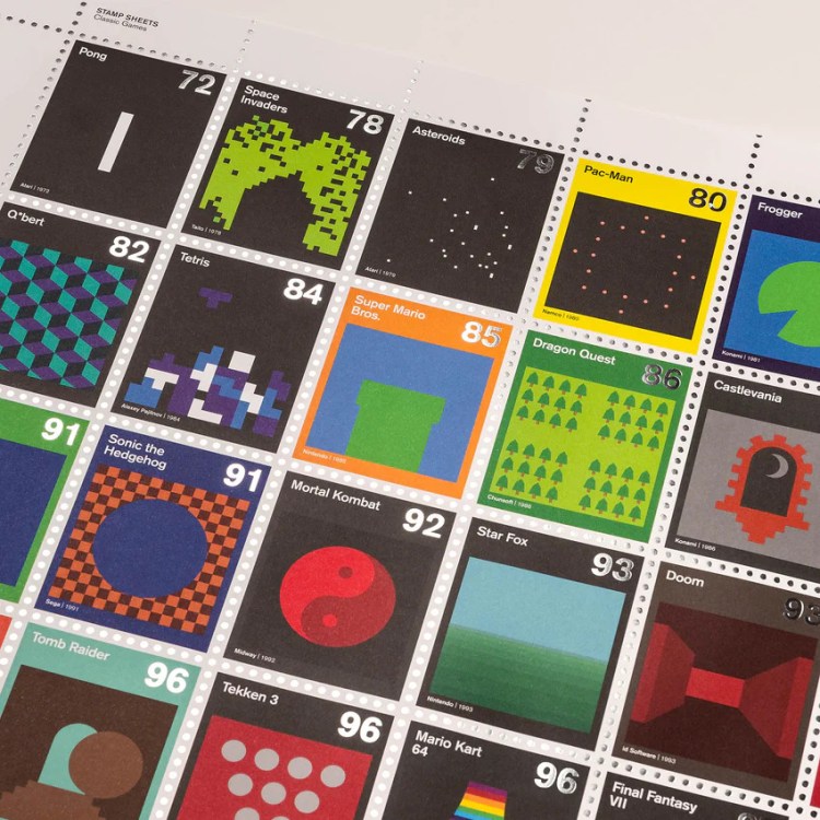 Stamp-Sheets-Video-Games-Space-Invaders