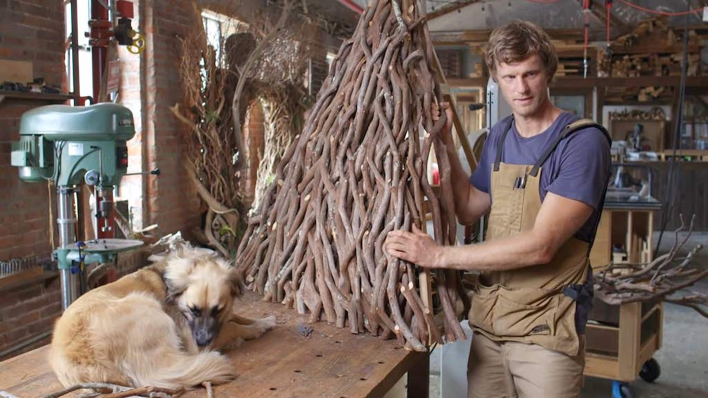 Artist Giant Sculptures Foraged Wood