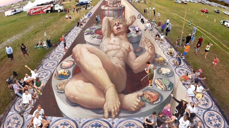 Kurt Wenner 3D Chalk Mural