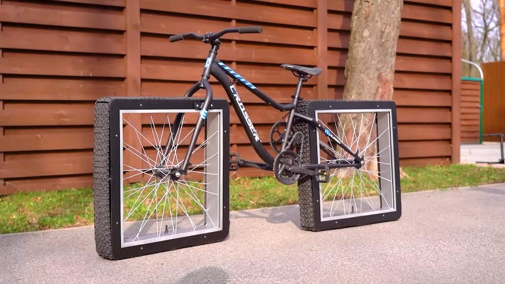 Bicycle With Square Wheels