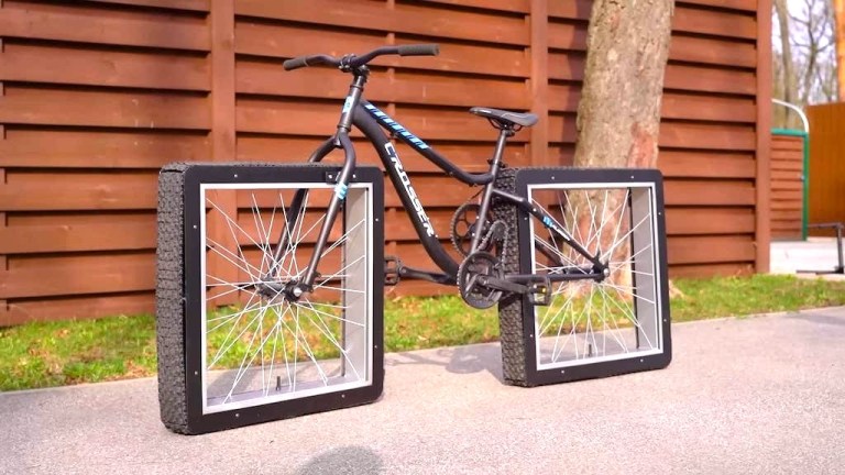 Bicycle With Two Square Wheels