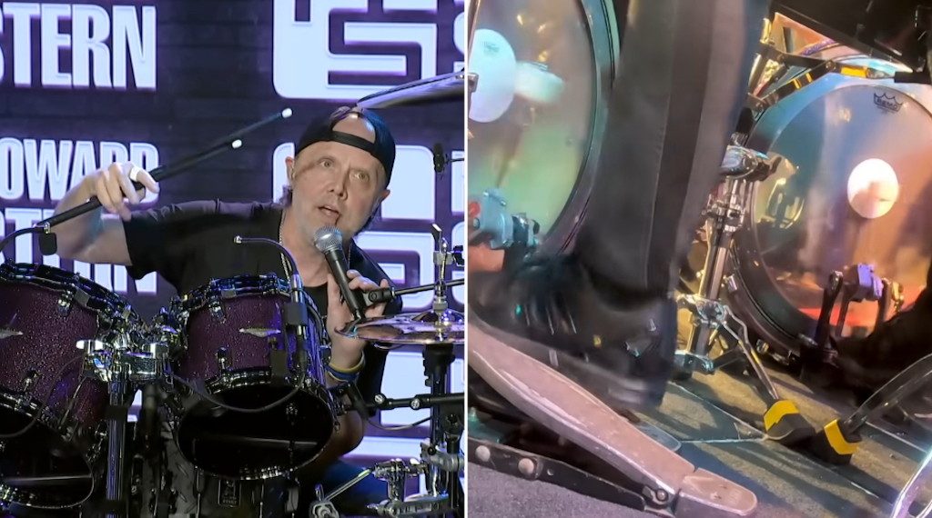 Lars Ulrich Heel Up Drumming