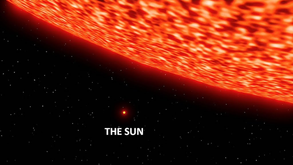 Sun v Largest Star Comparison