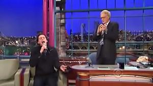 Jim Carrey Sings on Letterman