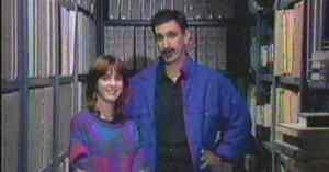 Martha Quinn and Frank Zappa