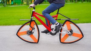 Triangular Wheels on Bike