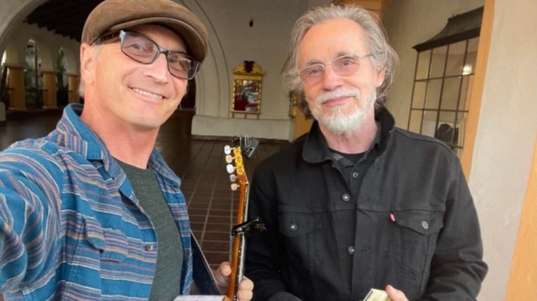 Jackson Browne Busking