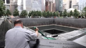 Cleaning 911 Memorial Reflecting Pool