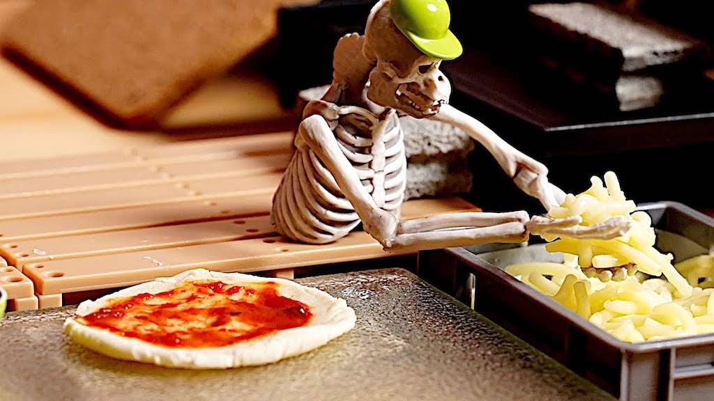 Stop Motion Bones Pizza