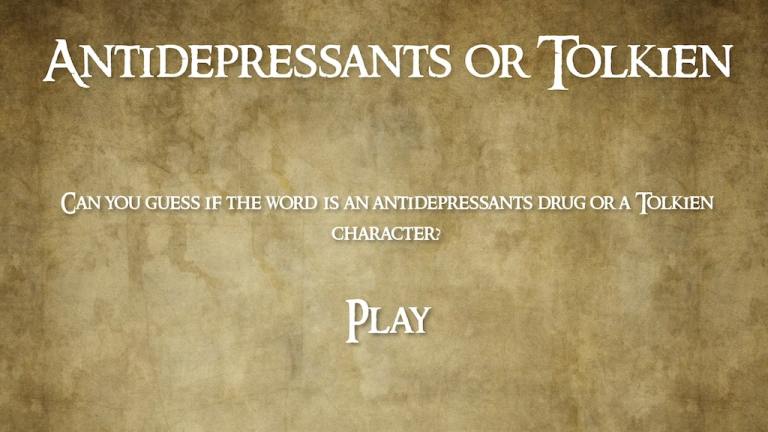 Antidepressants or Tolkien