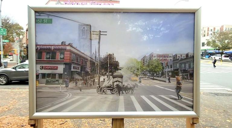 Broadway Then and Now Lenticular Photo