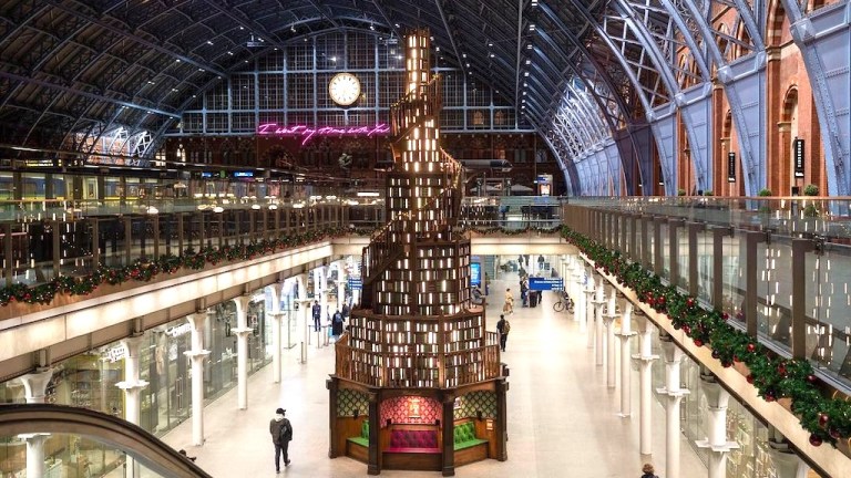 St Pancras Book Tree