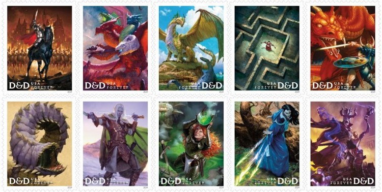 dungeons dragons stamps