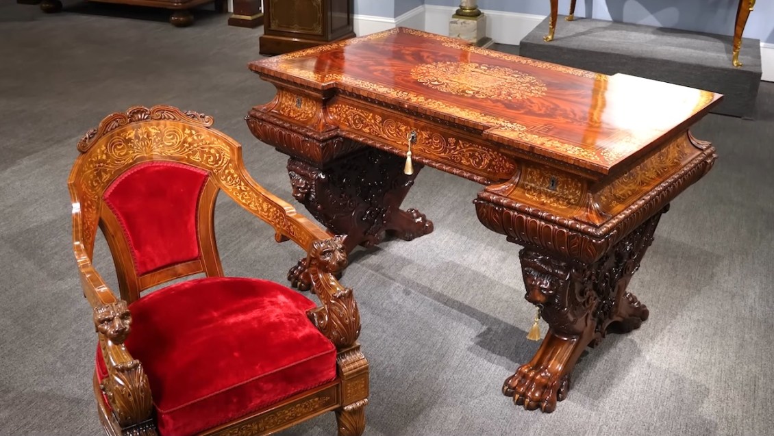 Royal Italian Desk With Secret Drawers