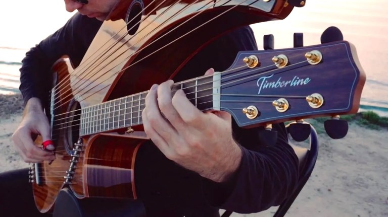 Bridge Over Troubled Water on Harp Guitar