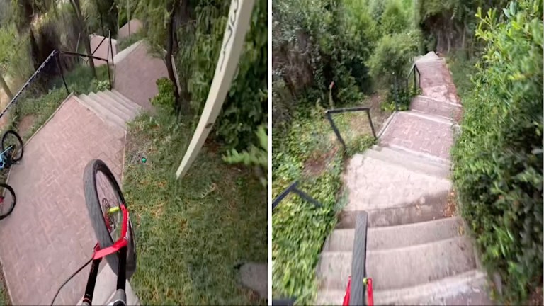 Riding Steep Steps