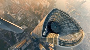 Shanghai Tower Drone Dive
