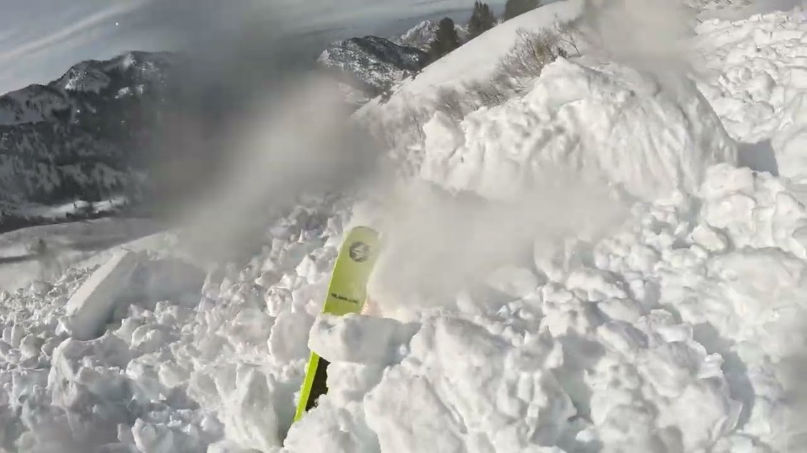 Skiing Into Avalanche