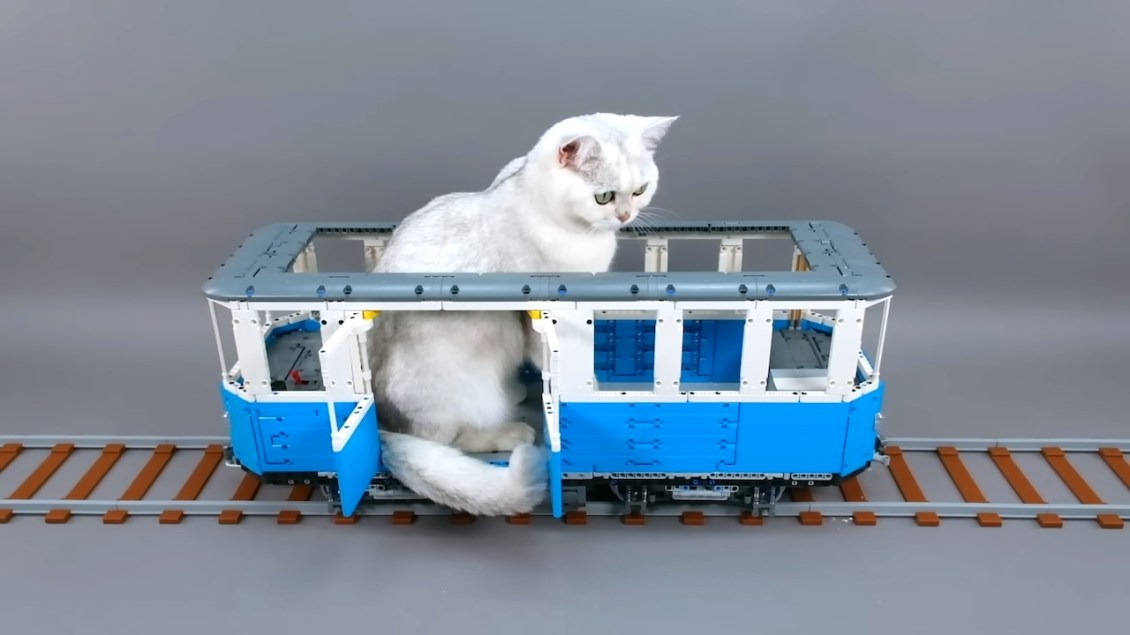 LEGO Train Transports Cats