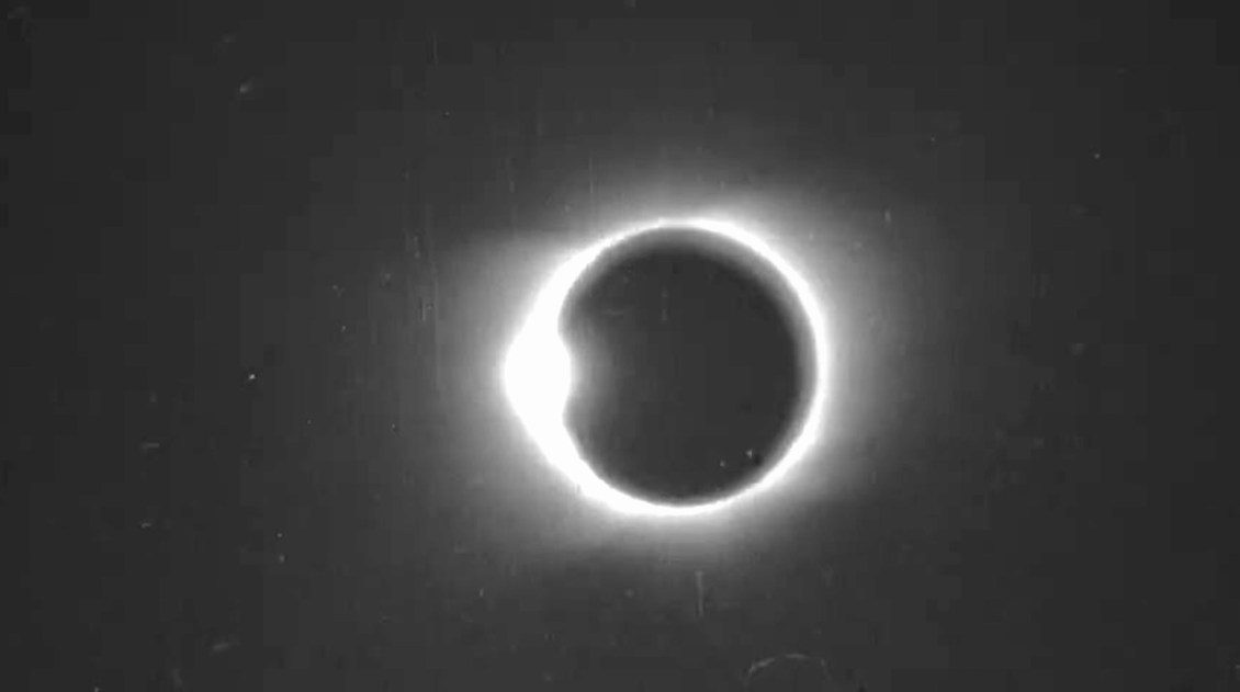 First Solar Eclipse on Film