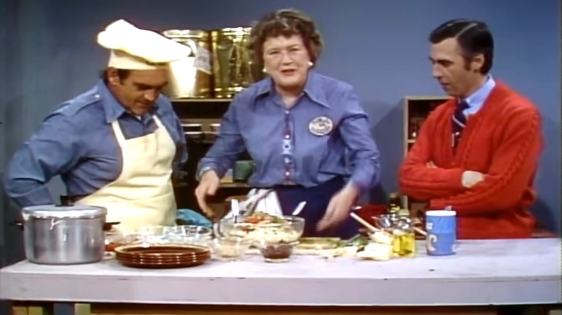Julia Child Cooks a Kid-Friendly Spaghetti Recipe on ‘Mister Rogers’ Neighborhood’ in 1974