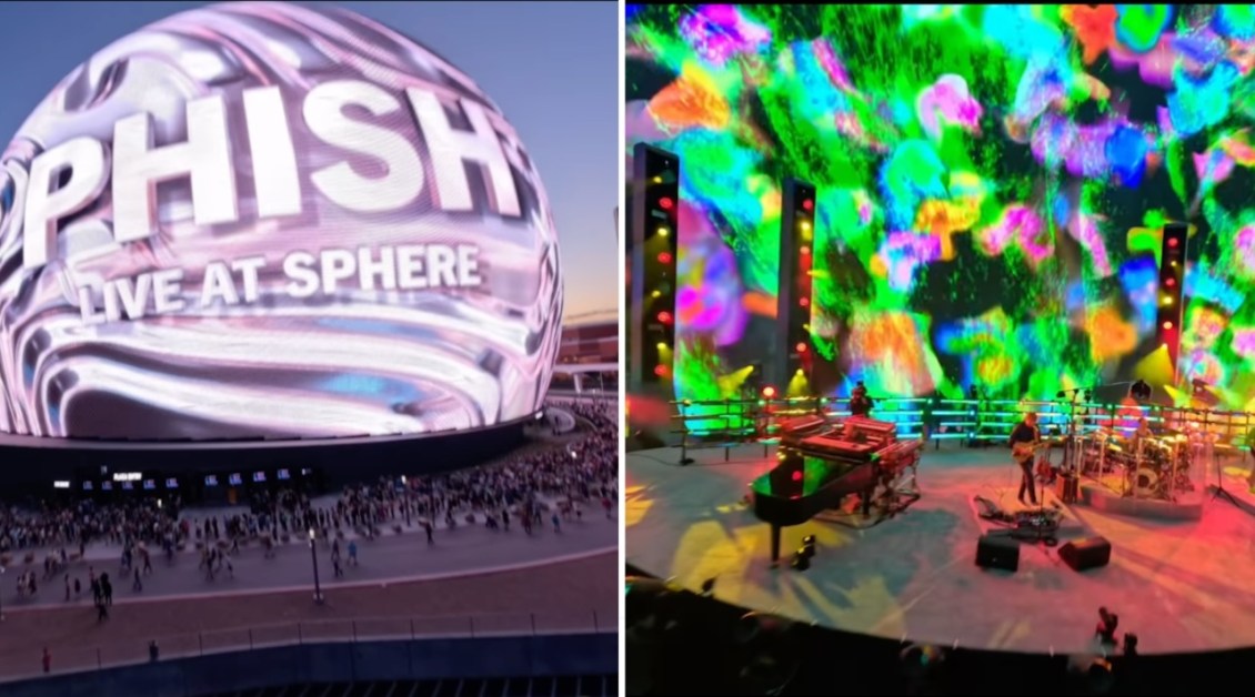 Phish Sphere Las Vegas Drone Footage