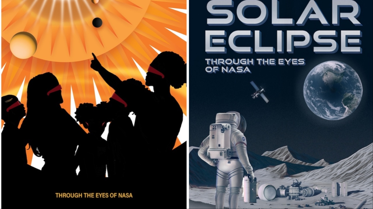 A Wonderful Series of NASA Posters Commemorating the Total Solar Eclipse on April 8, 2024