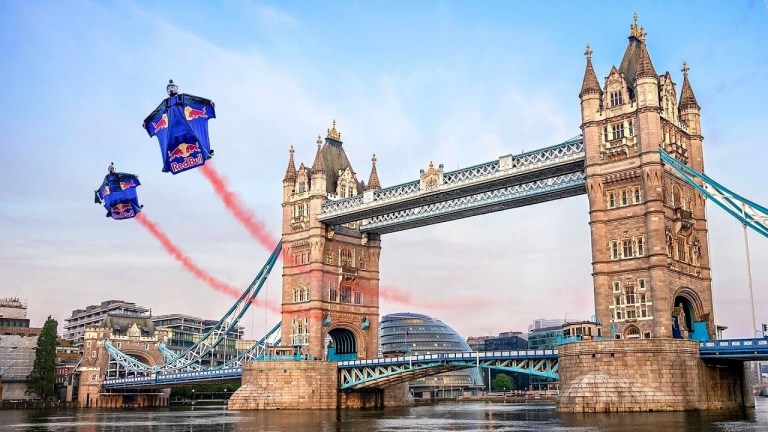 Wingsuiting Through Tower Bridge