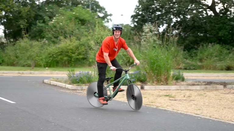 Mountain Bike With Saw Blade Wheels