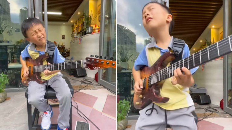 Nine Year Old Guitar Prodigy